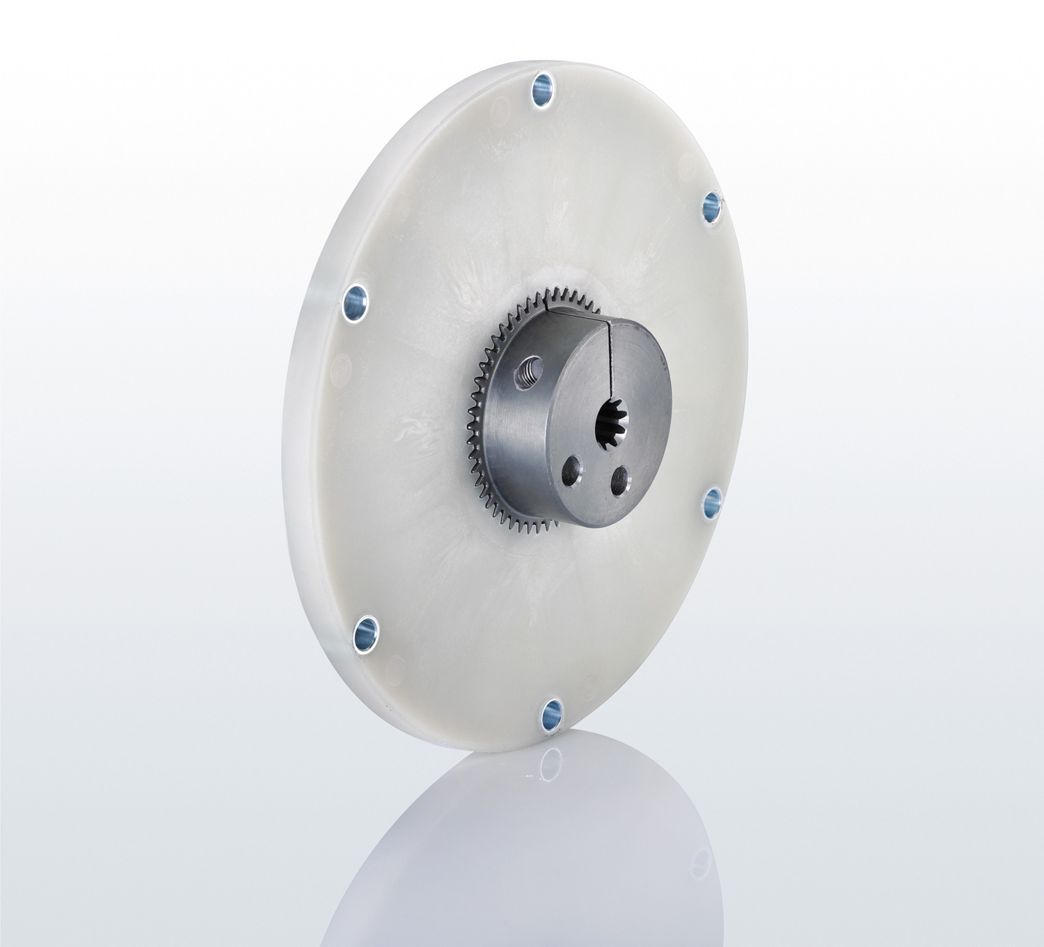 Accouplement à brides rigide en torsion de la série Dentex FL de R+L Hydraulics avec adaptateur de volant d'inertie SAE