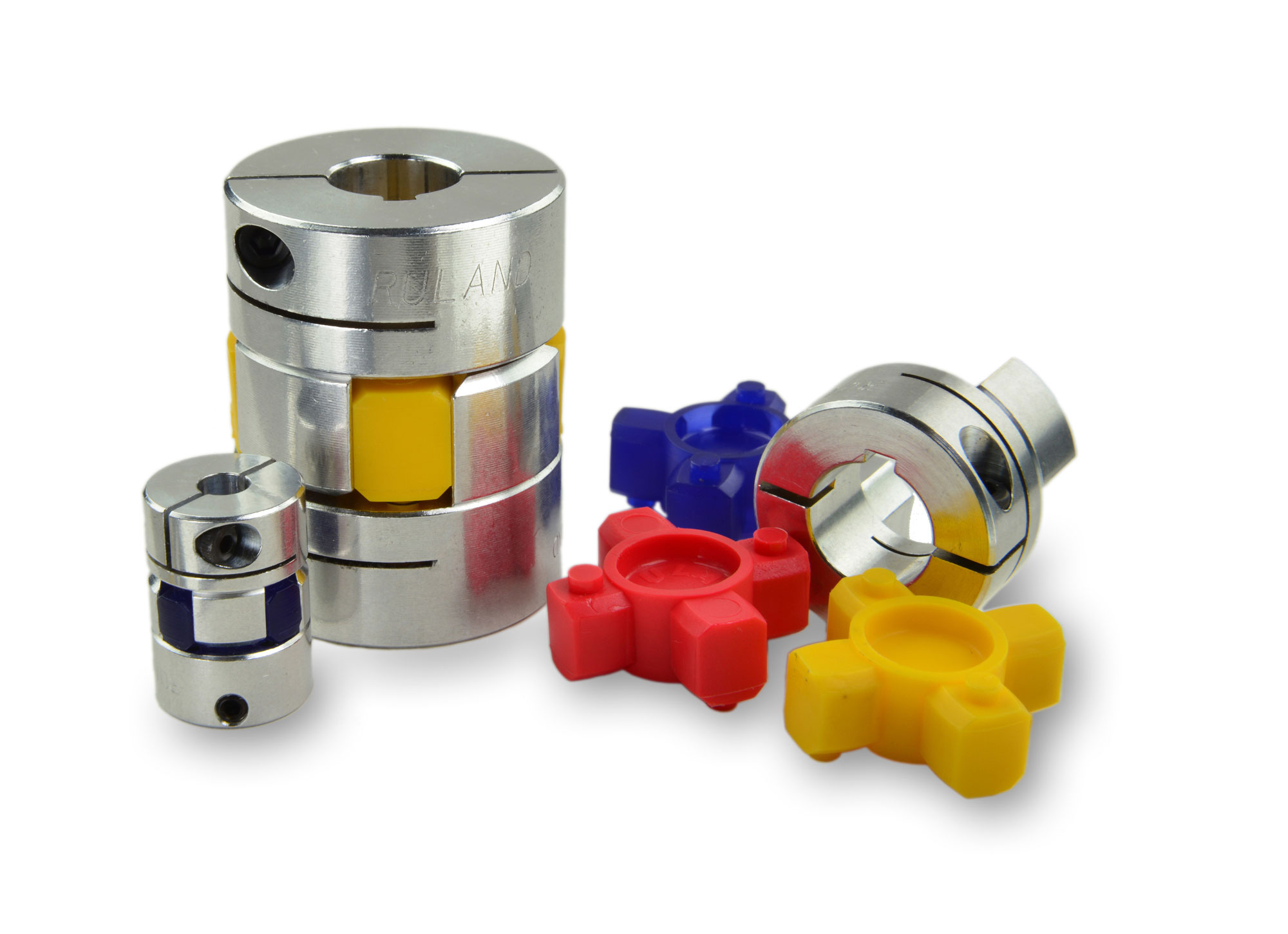 Jaw couplings from Ruland in different sizes with spiders available in three durometers
